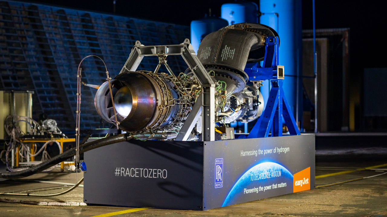 Rolls-Royce τουρμπίνα αεροπλάνου υδρογόνου 2022