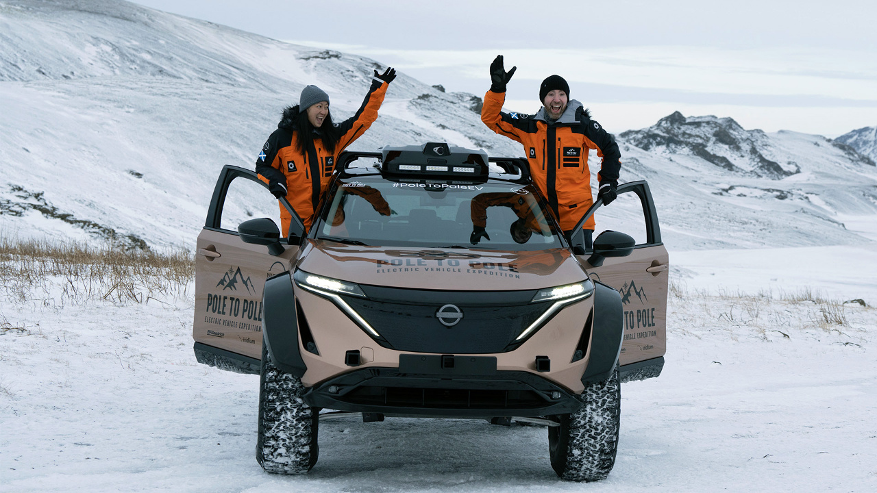Nissan Ariya Pole to Pole 2023 αποστολή