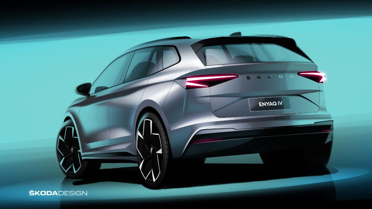 2020 Skoda Enyaq iV σκίτσο
