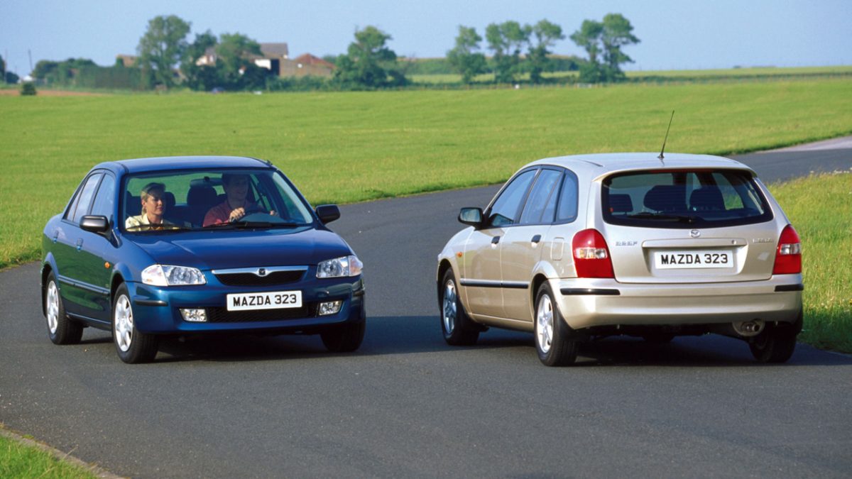 Mazda 323 S & Mazda 323 F, 1998 Exterior Design Front & Rear View #007