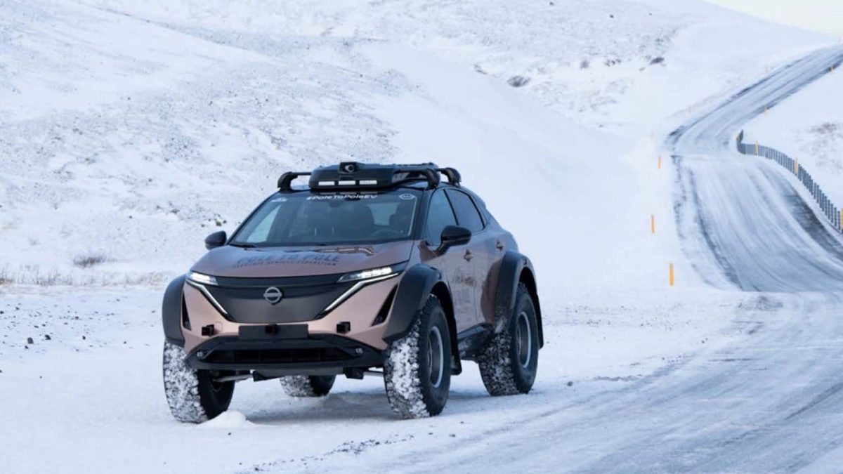 Nissan Ariya αποστολή Pole to Pole 2023
