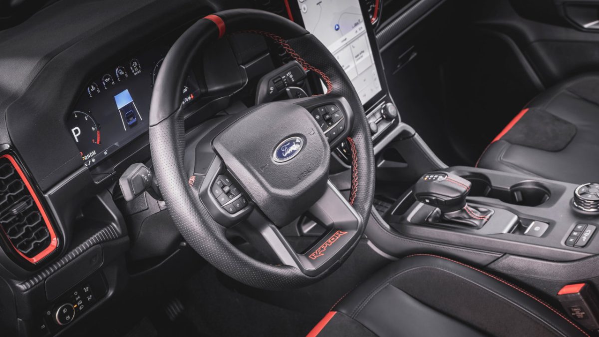 νέο Ford Ranger Raptor εσωτερικό 2022
