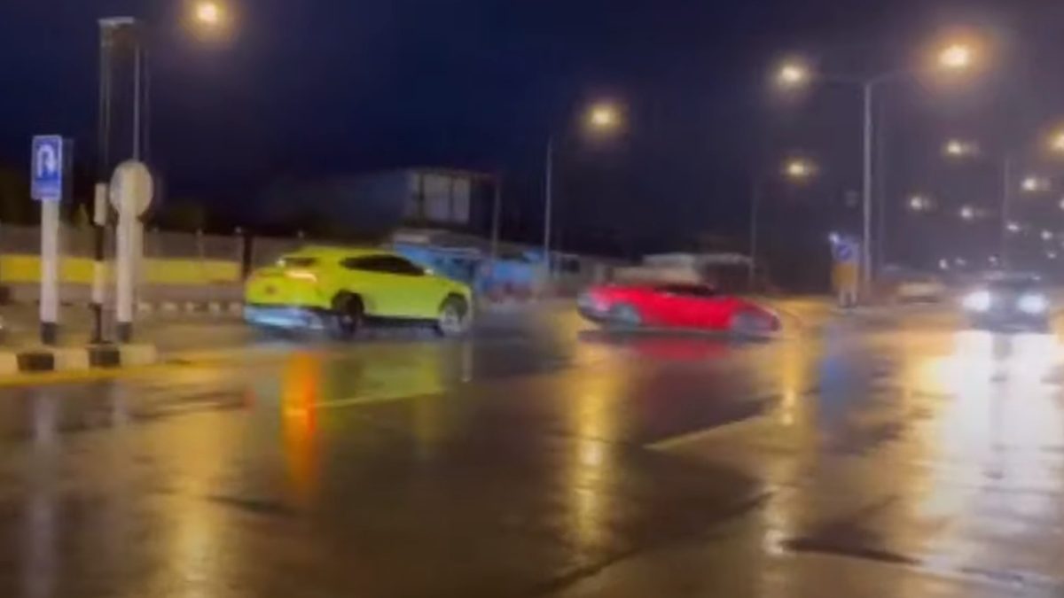 Lamborghini και Toyota Hilux τροχαίο ατύχημα 2022