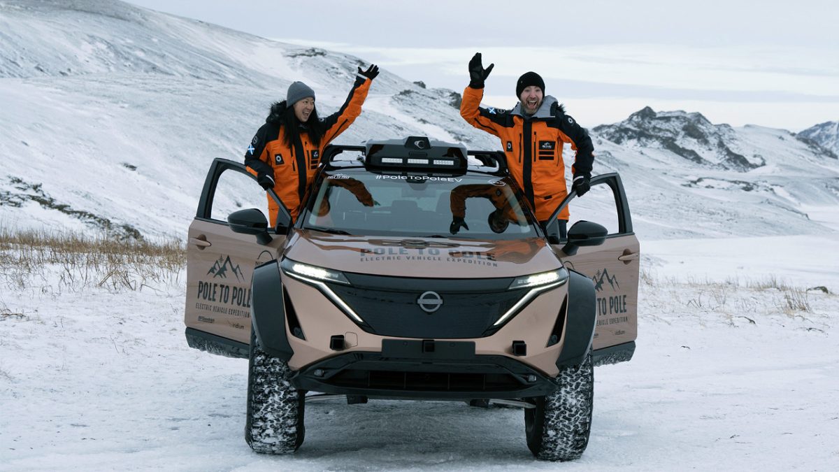 Nissan Ariya Pole to Pole 2023 αποστολή