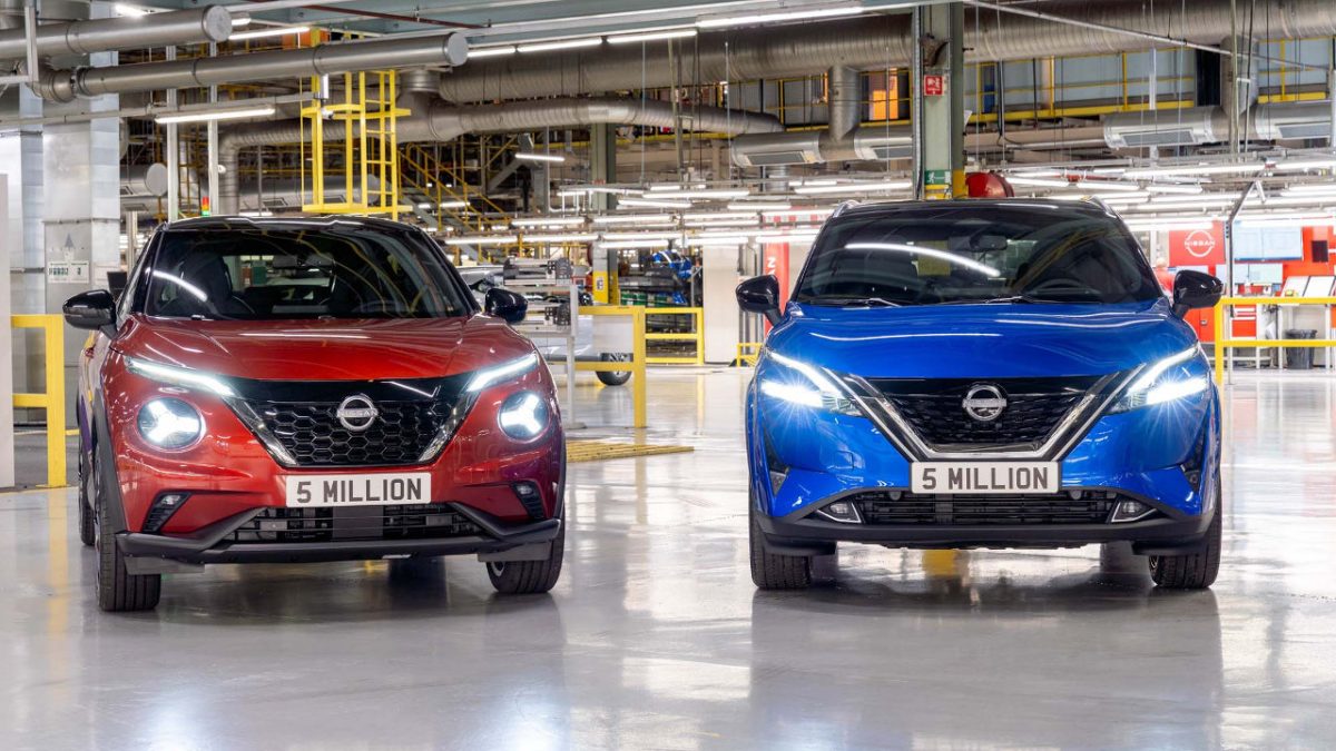 Υβριδικά Nissan Qashqai και Juke παραγωγή Αγγλία