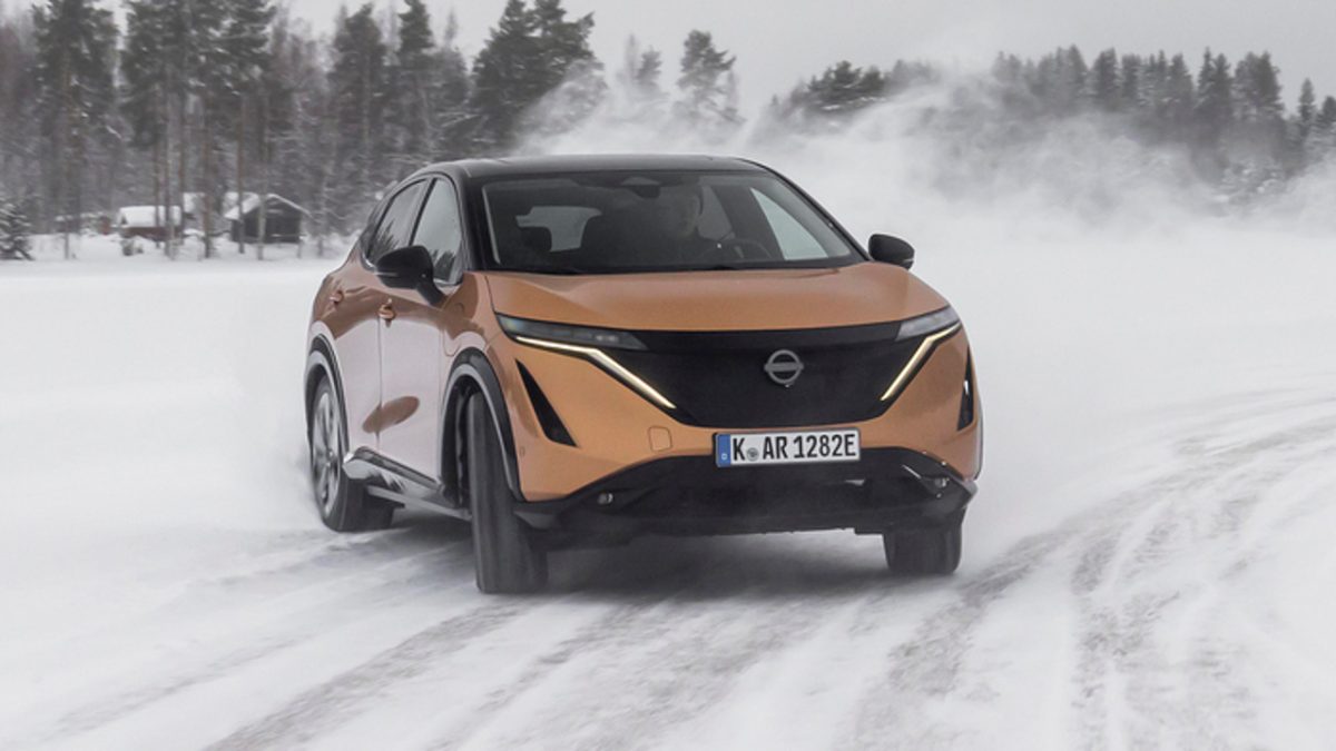 Nissan Ariya E-4ORCE στα χιόνια