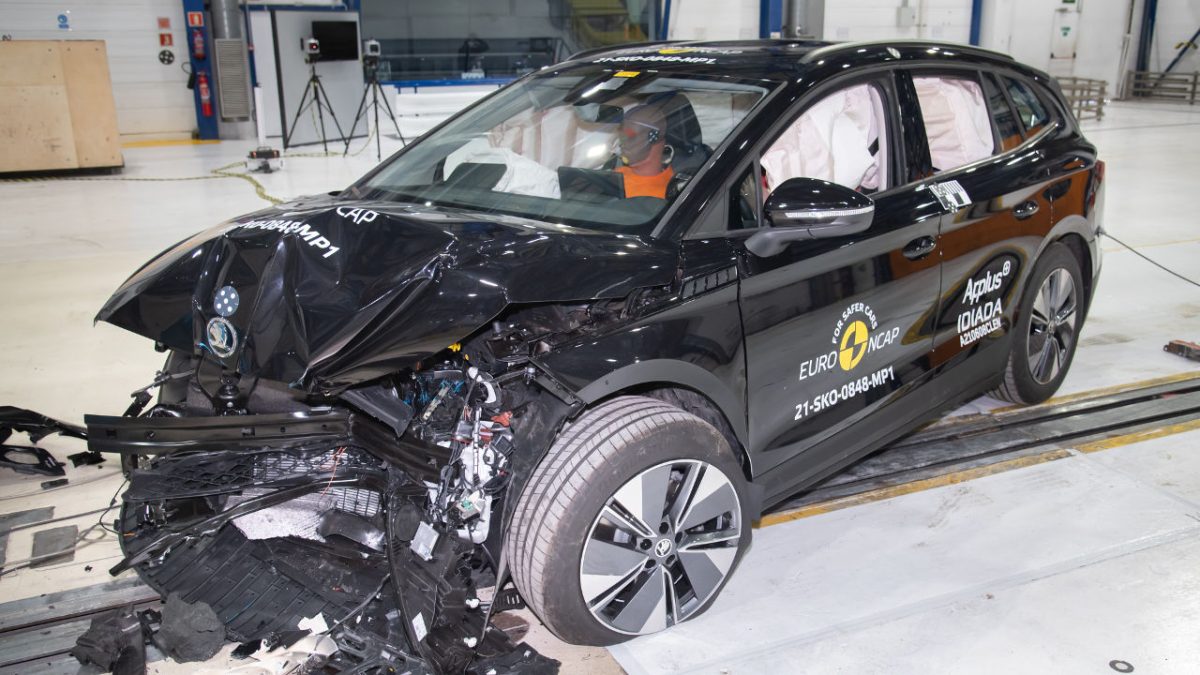 Skoda Enyaq iV crash test Euro NCAP