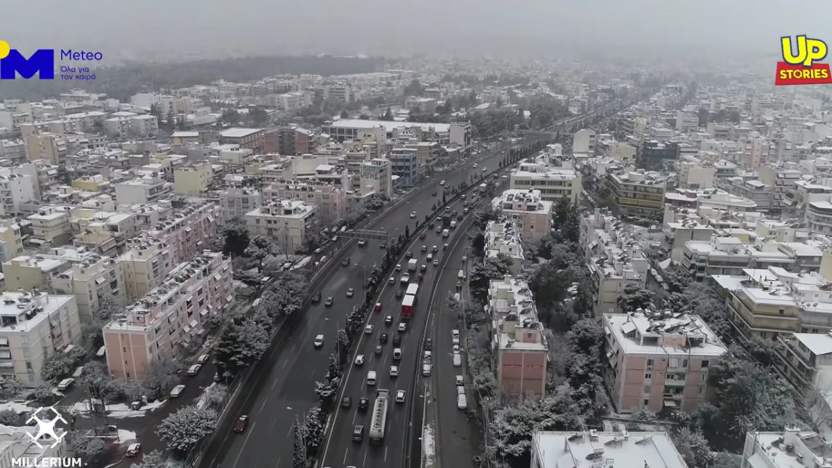 Χιονισμένη Αθήνα